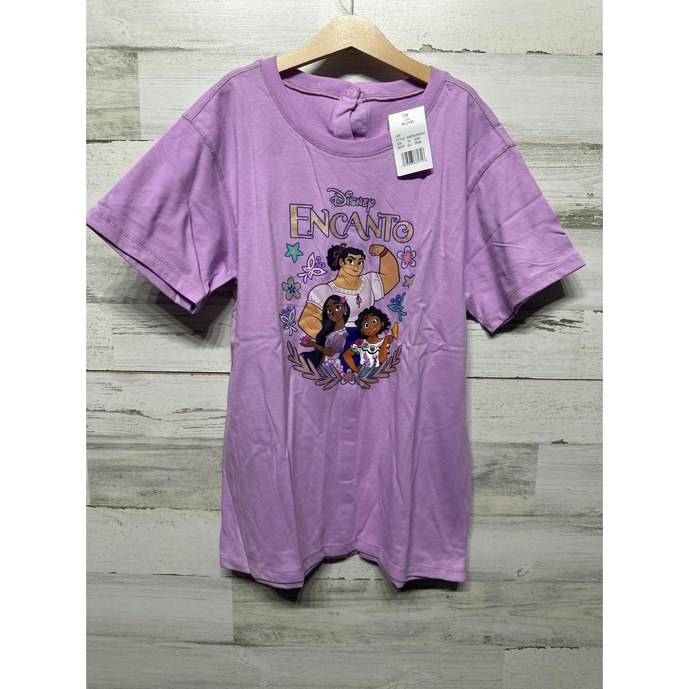 Disney Encanto T-Shirt Kids XL(14) Lavender Luisa Isabela Mirabel Graphic NWT